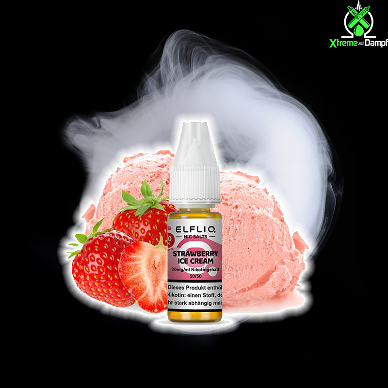 Elfbar | Elfliq Strawberry Icecream Nic Salt 10ml