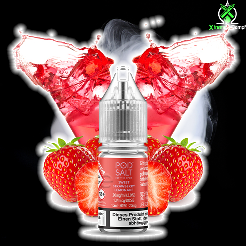 PodSalt Xtra | NicSalt | Sweet Strawberry Lemonade 10ml Nikotinsalz