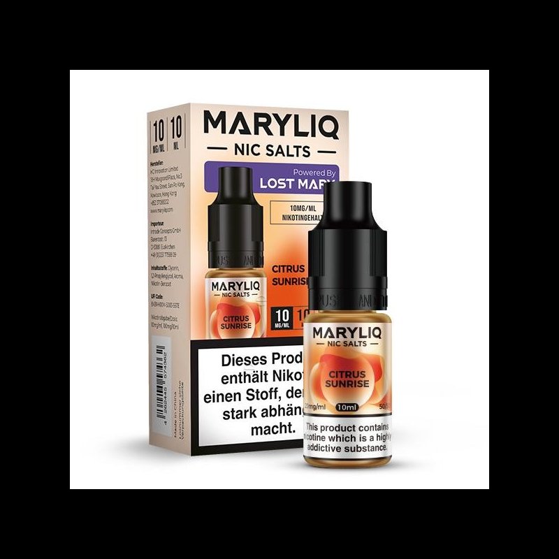 Elfbar | Maryliq Citrus Sunrise Nic Salt 10ml