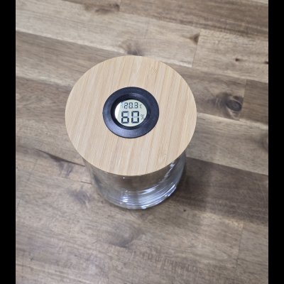 Kräuter / Cannabis Humidor Glas